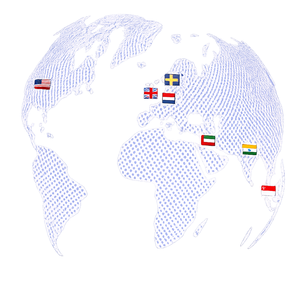 Global Data Centers Network Map